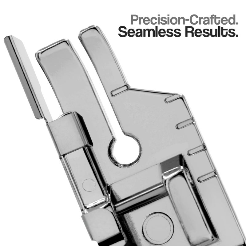 Distinctive 1-4 (Quarter Inch) Quilting Sewing Machine Presser Foot with Edge Guide - Fits All Low Shank Snap-On Singer*, Brother, Babylock, Janome, Kenmore, White, Juki, Simplicity, Elna and More! - Image 3